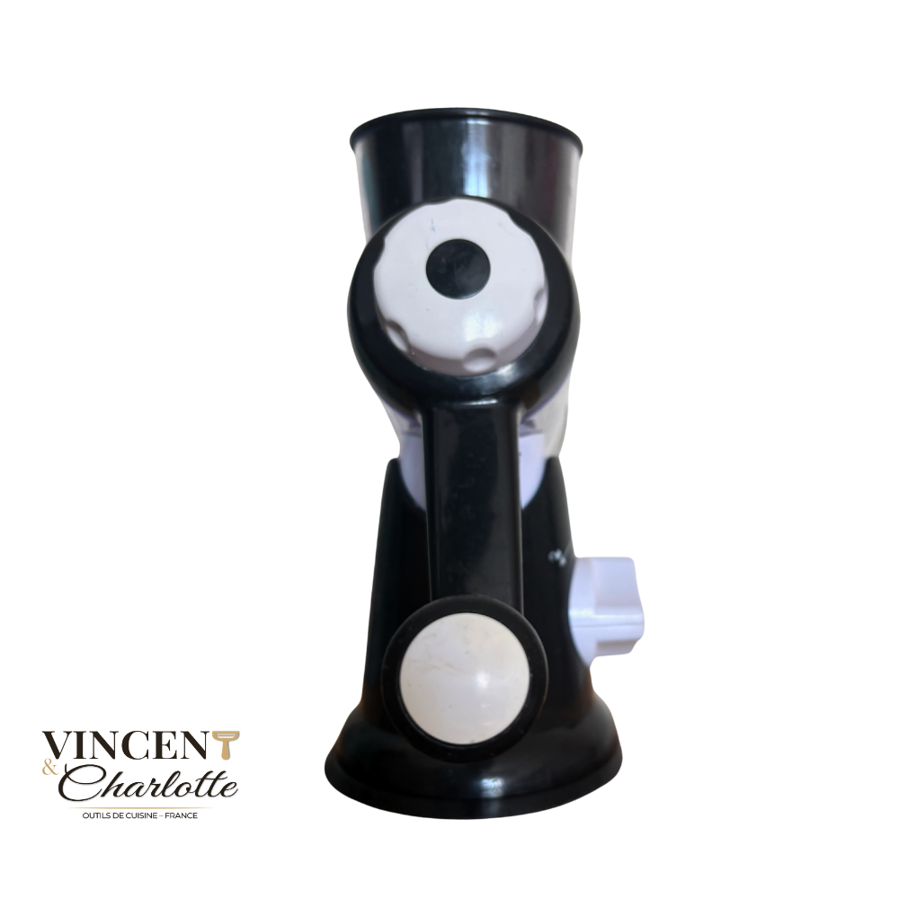 Pack complet 4 cylindres + Économe offert – Râpe à légumes manuelle multifonction inox | Vincent & Charlotte – Image 9